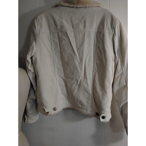 Twenty /Twenty Sherpa Lined Corduroy Women 's Jacket Size L - Picture 2 of 5